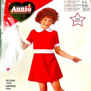 HALLOWEEN:  Annie costume - Size Child medium 8-10
